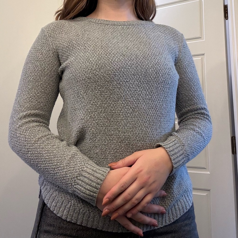 Pink Clover Light Gray Women's Sweater